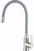 Смеситель с гибким изливом для кухни Ledeme L74004 красный, черный, белый, серый