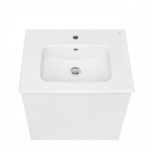 Тумба с раковиной Roca Pilar 60 подвесная белая фото 2