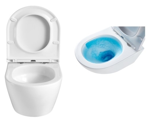 Унитаз подвесной безободковый Azario Grado AZ-0046-UQ3 с сидением микролифт, смыв Tornado (скрытое) фото 8