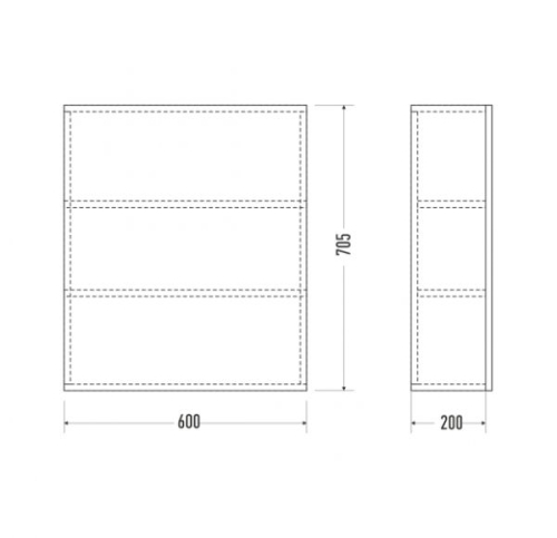 Зеркало-шкаф Mirsant Фарида 18 50, 60 фото 2