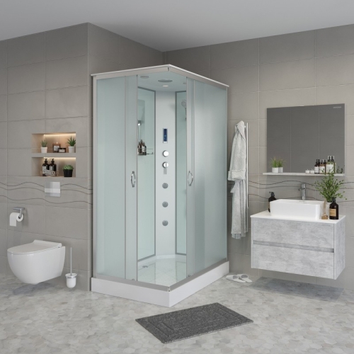 Душевая кабина Niagara Классик NG-43295-14QF 120*90*215 низкий поддон(13см),стекло матовое фото 2