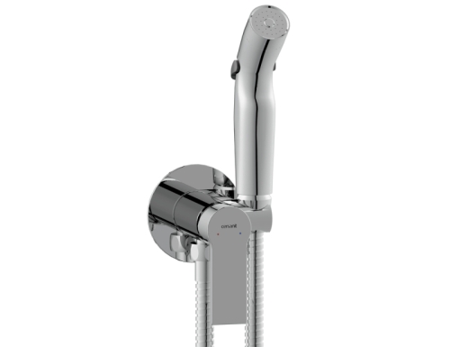 Смеситель скрытого монтажа с гигиенической лейкой Cersanit Brasko хром