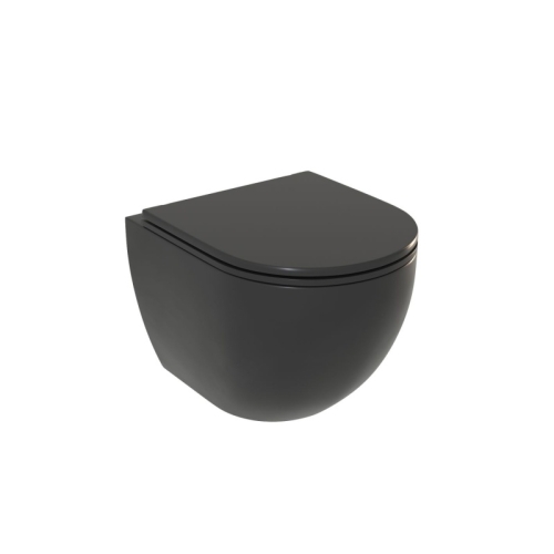 Унитаз подвесной безободковый SOLE PANDORA 2 Black черный матовый