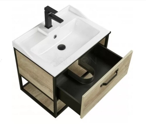 Тумба с раковиной Фабиа Aquaton Лофт 65, 80 Дуб Эндгрейн фото 2