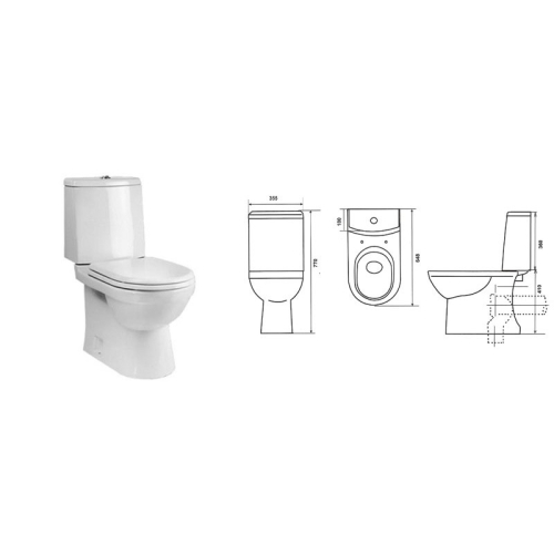 Компакт Sanita Lux Next дюропласт с микролифтом фото 3