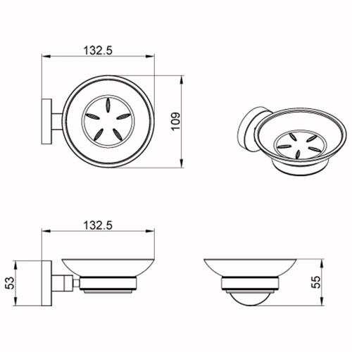 Мыльница Azario Nessy AZ-73108 фото 2