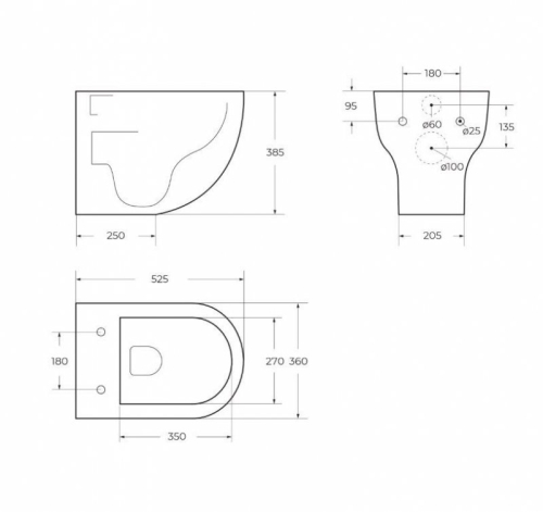 Унитаз подвесной безободковый Belbagno MARMI сиденье с микролифтом BB870SC фото 3