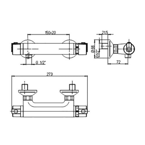Смеситель для душа Paini Arena c термостатом 92CR511TH фото 3