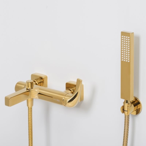 Смеситель для ванны Wasserkraft Sauer 7101 глянцевое золото фото 3