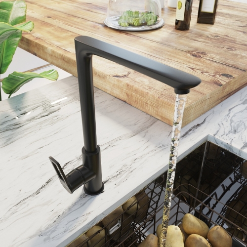 Смеситель для кухни Avrora Elite AV3221 черный матовый фото 2