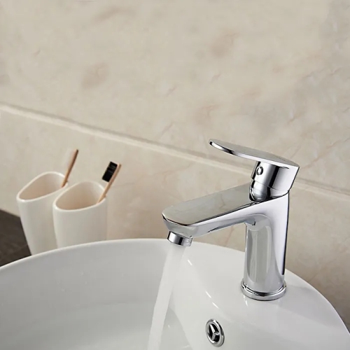 Смеситель на умывальник Ledeme L1010 хром фото 4