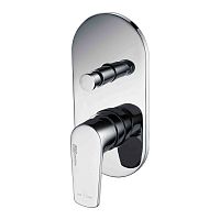 Встроенный смеситель для ванны на 2 положения Wasserkraft Dill 6161 хром