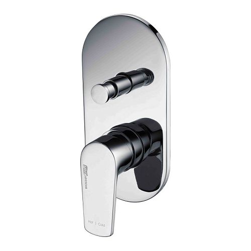 Встроенный смеситель для ванны на 2 положения Wasserkraft Dill 6161 хром