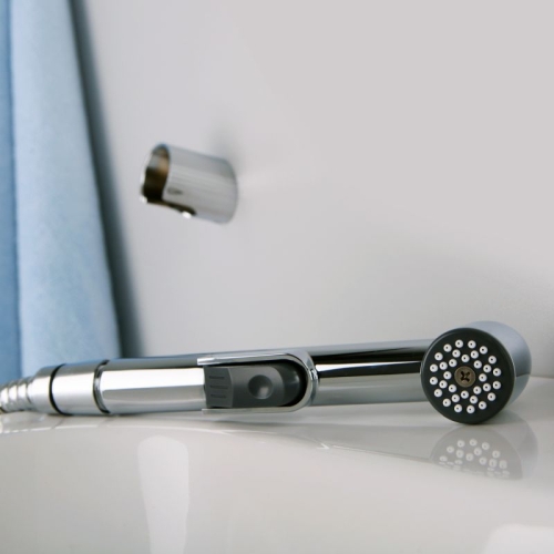 Смеситель для умывальника Wasserkraft Leine 3508 с гиг душем хром фото 4