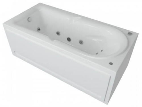 Ванна Aquatek Леда пневматическое управление 170*80 гидромассажная фото 3