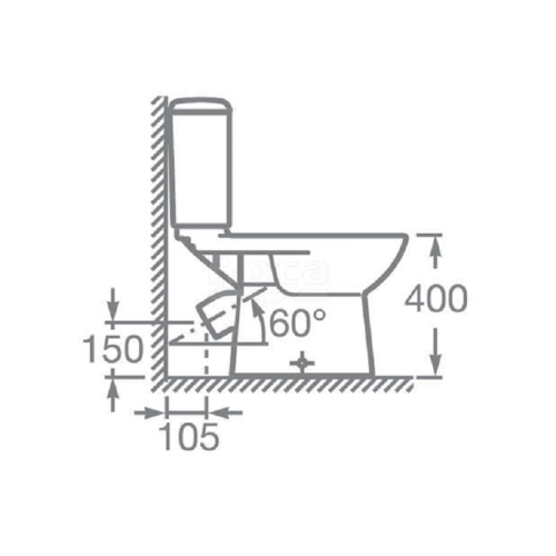 Унитаз напольный Roca Access 34P23900Y, сидение м/л фото 7