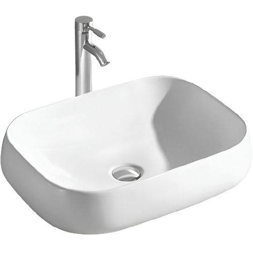 Раковина накладная Aquatek AQ5526-MW 56*42*14, белый матовый