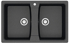 Мойка кухонная Azario Elmas 78*50 светло-серый, хлопок, песочный, бежевый, белый лед, черный