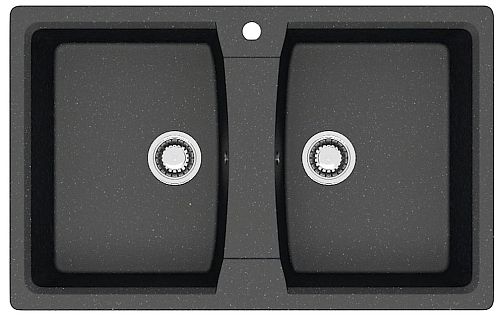 Мойка кухонная Azario Elmas 78*50 светло-серый, хлопок, песочный, бежевый, белый лед, черный