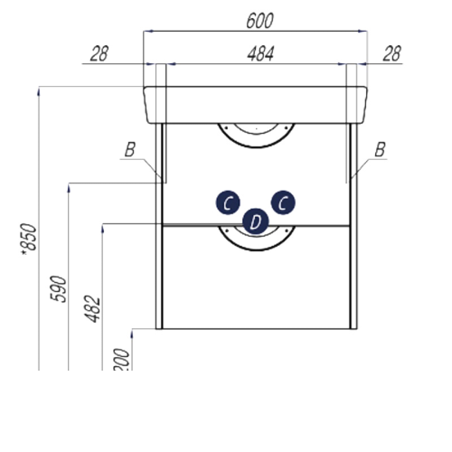 Тумба с раковиной Aquaton Сильва 50, 60 напольная/подвесная Дуб Макиато фото 2