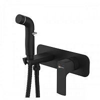 Смеситель встроенный монтаж с гигиеническим душем Lemark LM7220BL черный