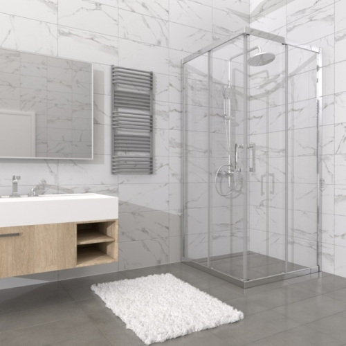 Душевое ограждение Triton Фикс-Хром 80*80, 90*90, 100*100 стекло прозрачное 6мм фото 6