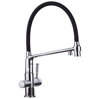 Смеситель для кухни  Gappo G4398-9 хром/белый-чёрный