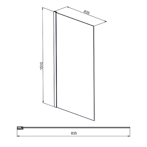 Штора на ванну Mirsant Clear 80 фото 5