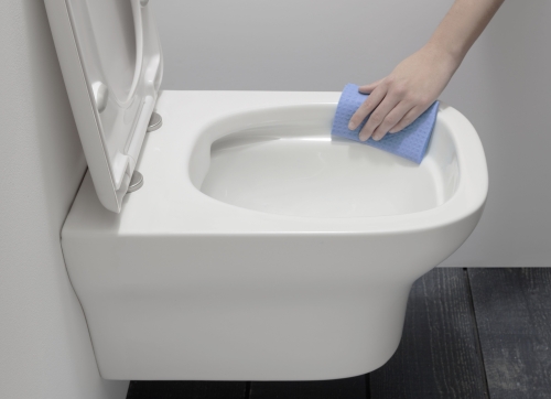 Унитаз подвесной безободковый Jacob Delafon Vox EDM102-00, сидение микролифт E20142-00 фото 3