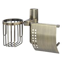 Держатель туалетной бумаги и освежителя Wasserkraft Exter K-5259 бронза