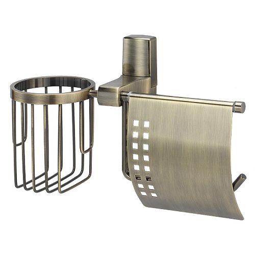 Держатель туалетной бумаги и освежителя Wasserkraft Exter K-5259 бронза