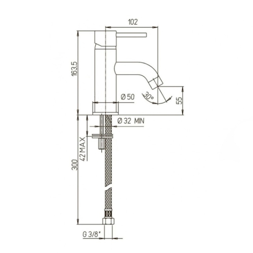 Смеситель для раковины Paini Cox 78CR205 хром фото 6
