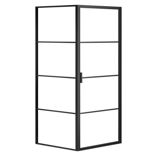 Душевое ограждение Azario Richmond 1221 Easy Clean 90*90, 100*100 без поддона, профиль черный