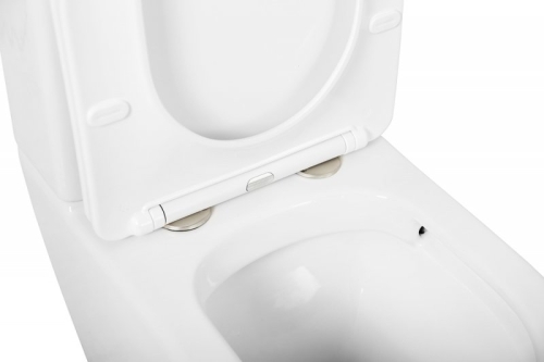 Унитаз напольный Cezares  STYLUS белый безободковый сиденье микролифт фото 7
