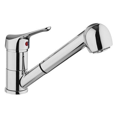 Смеситель с выдвижным изливом для кухни Paini Pilot 04CR568RU хром