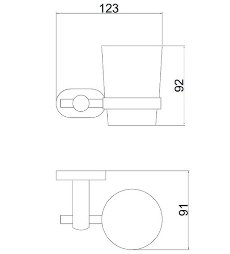 Стакан Belz B90506 Grafit Premium фото 2