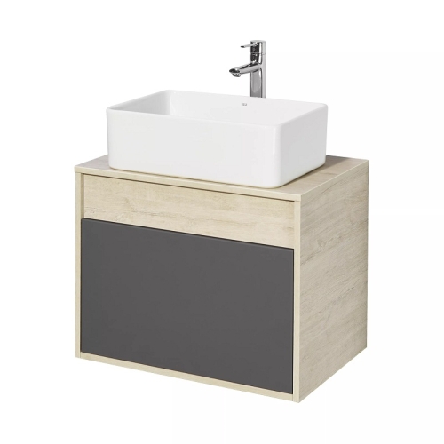 Тумба с раковиной Mila прямоуг Aquaton Лофт Урбан 65, 80, 100 Дуб Орегон/Серый Графит