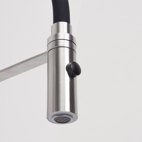 Смеситель с гибким изливом для кухни Wasserkraft A8417 нержавеющая сталь, MagicBlack фото 6