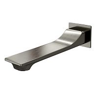 Настенный излив для ванны Wasserkraft Wiese A176 оружейная сталь