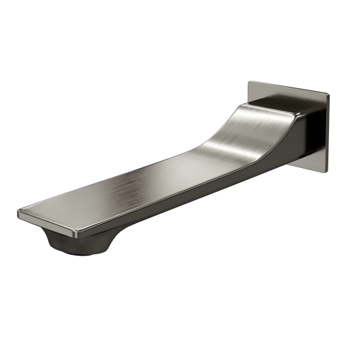 Настенный излив для ванны Wasserkraft Wiese A176 оружейная сталь