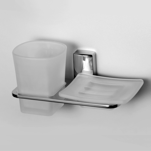 Держатель стакана и мыльницы Wasserkraft Leine K-5026 хром фото 2