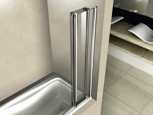 Шторка на ванну Cezares Pratico-V5 120 стекло прозрачное, матовое фото 2