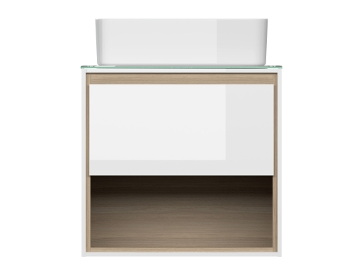Тумба со столешницей без умывальника Cersanit Louna 60, 80 (подвесная) фото 2