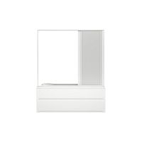 Шторка для ванны Bas Стайл, Мальдива 1600 стекло Грейп