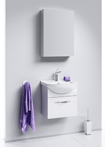 Тумба с раковиной Aqwella Allegro 50 подвесная фото 2