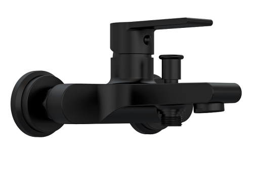 Смеситель для ванны Cersanit Brasko Black 63108 черный матовый (без душевого гарнитура) фото 3