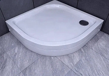 Поддон акриловый полукруглый Aquatek 80*80 90*90, 100*100 с ножками и съемной панелью (без сифона)