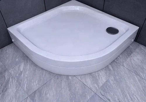 Поддон акриловый полукруглый Aquatek 80*80 90*90, 100*100 с ножками и съемной панелью (без сифона)