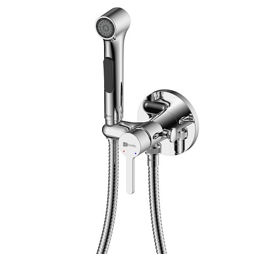 Смеситель с гигиенической лейкой встраиваемый Lemark Solo LM7174C хром