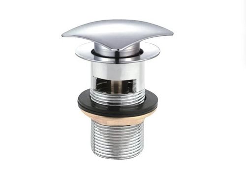 Донный клапан Cezares CZR-SCQ2-01 с квадратной крышкой с системой Клик-клак с переливом